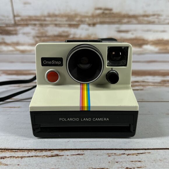Vintage Polaroid One Step Rainbow Stripe Instant Camera